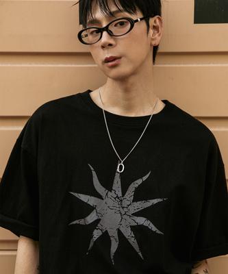 BURNING CAPONE Bc Rise Sun Short Sleeve T-Shirt (Black)