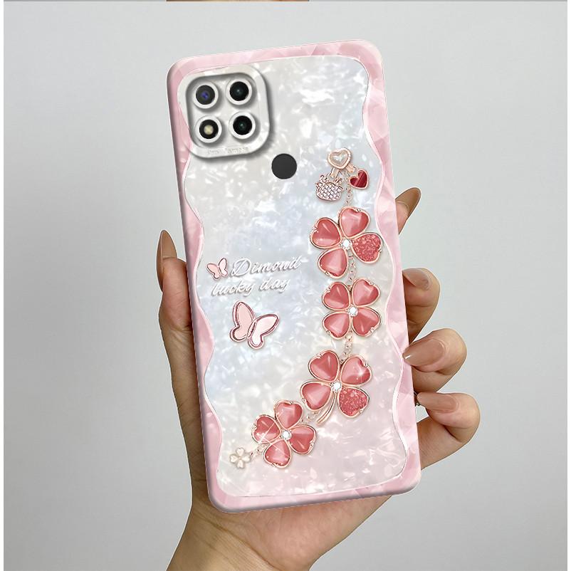 Phone Cases For Xiaomi Redmi 9C NFC 10A Fashion Butterfly Flowers Soft Silicone Back Cover For Redmi 9C Shockproof Coques Fundas