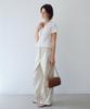 Yulago Smocked Frill Blouse_Ivory