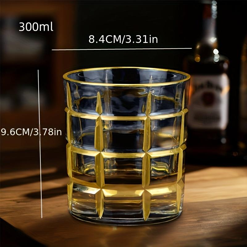 Whisky Pohár Arany Szegéllyel Bor Whisky Poharak Aranyozott Kristály Bárfelszerelés Multifunkciós Sör Koktél Otthon Víz Kávéscsésze