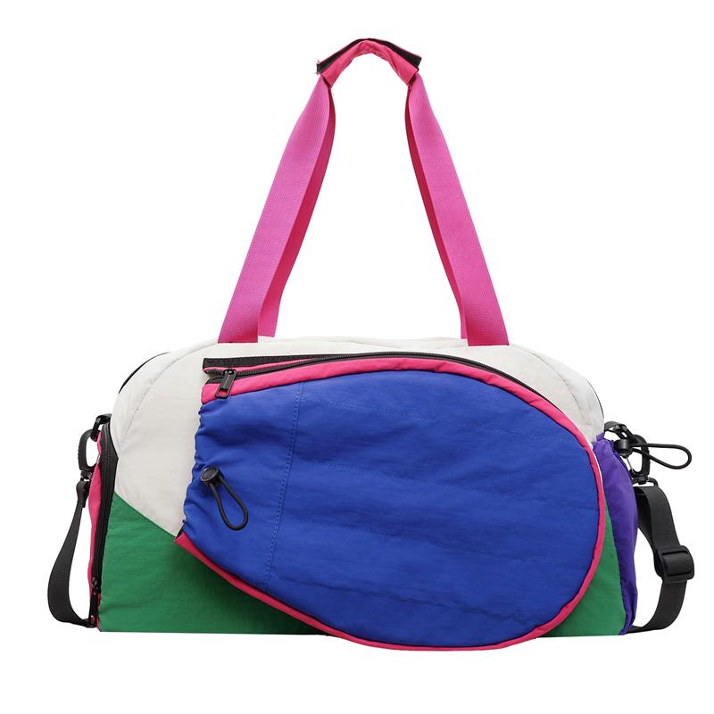 

Sport Duffel Bag with Multiple Compartments for Gym and Travel Lightweight Carry All Bag for Men and Women синий/белый