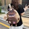 School Bag Cute Cartoon Rabub 2025 New Girl Cute Contrasting Color Large Capacity Shoulder Bag Lightweight Student Backpack