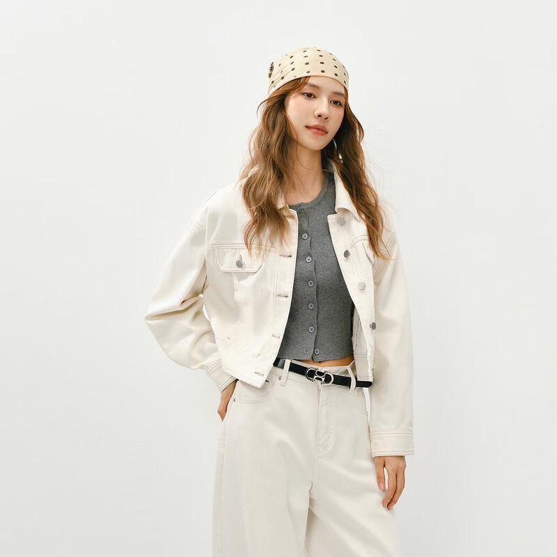 Semir Women's Distressed Loose-Fit Denim Jacket