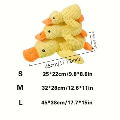 Plush Squeaky Duck Dog Toy-Bite-Resistant,Soft Chew Toy for Medium To Small Breeds Interactive Sound Effects,for Play & Training