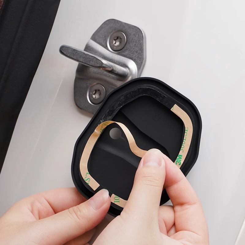 Capa de Silicone para Fechadura de Porta Adesivo Absorvedor de Choque Anti-Ruído para Carro Para BMW E46 E90 E60 F30 F10 E39 i3 i4 X1 X2 X3 X5 X4 X6 X7 M3 M4