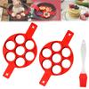 Pancake Mold Multi-shaped Silicone Pancake Four-hole Omelette Maker Family Practical Silicone Cake Pancake Kitchen Baking Mold