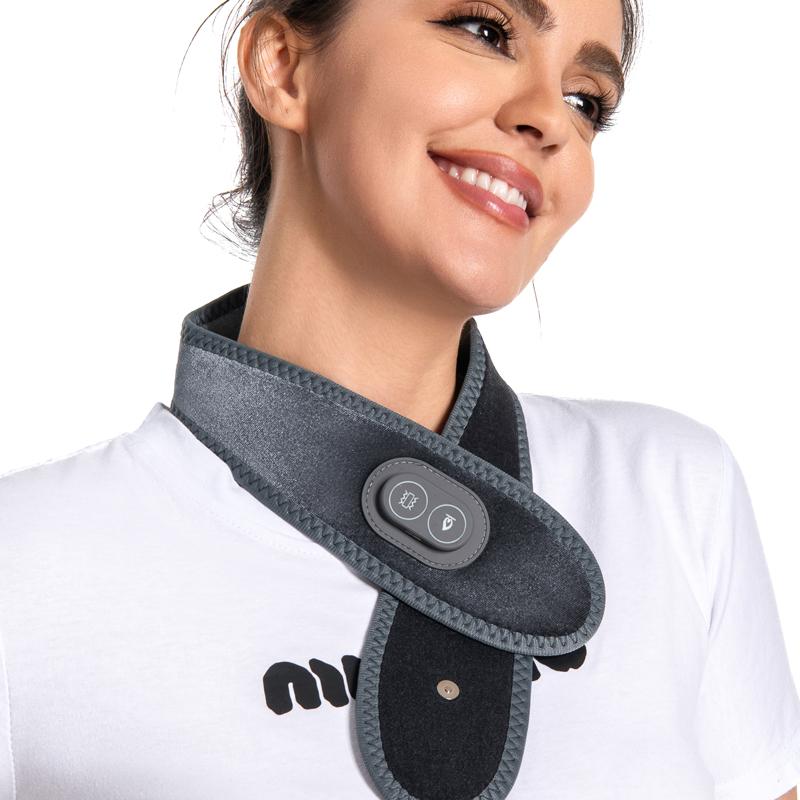 USB powered vibration massage heating therapy neck massager intelligent heating neck protector vibration massage neck cover