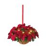2D Flower Basket Hanging Ornament Hanging Mini Flower Basket Small Bell Pine Cone Pendant  Home