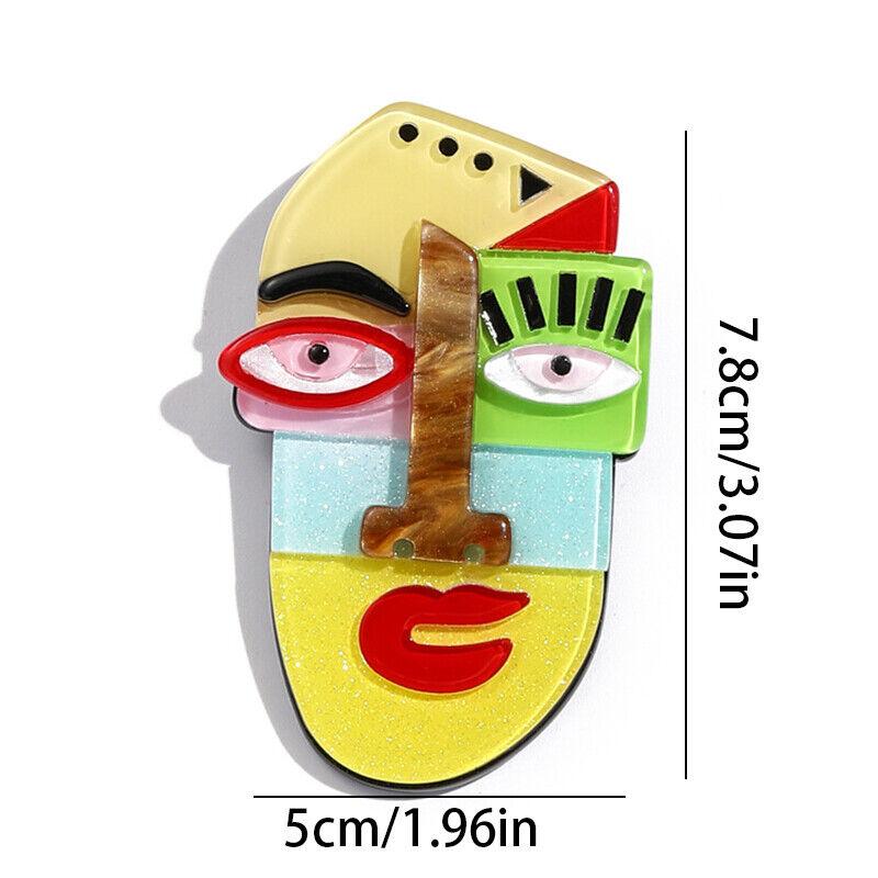 

Женская и мужская абстрактная акриловая брошь Пикассо Modernis, модный рюкзак, булавки для одежды