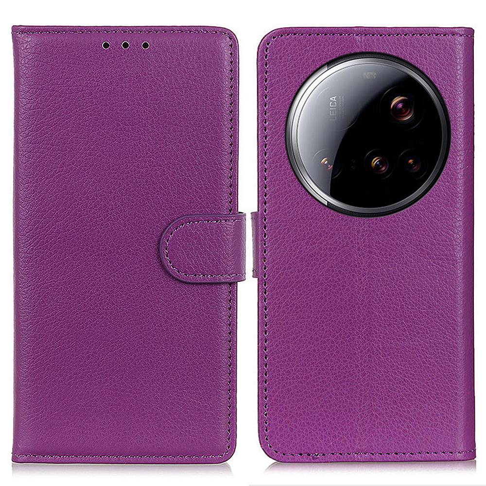 For Xiaomi 15 Ultra Wallet Case PU Leather Phone Cover Litchi Texture