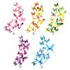 Butterflies Stickers Art Adorn Colorful Living Room 3D Background Adornment Household DIY Decal Indoor Wall Decals Wallpaper