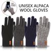 Unisex Alpaca Gloves - Warm, Touchscreen Compatible, Ideal for Winter, Office, Travel, Cycling Office Gloves | Stylish Gloves | Soft Gloves