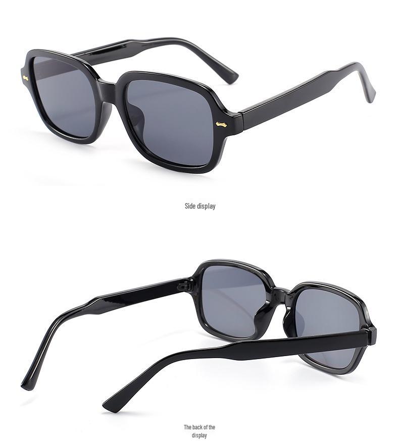Trendy Unisex Small Square Frame Rice Nail Sunglasses - Fashionable Design 22160