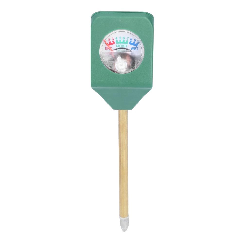 ABS and Metal Soil Moisture Meter Green PH Tester Durable Acidity Alkalinity Test Tool