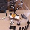 Halloween Village Pumpkin And Elf Door Miniature Set Dollhouses Tabletop Decoration Miniature Scene Props