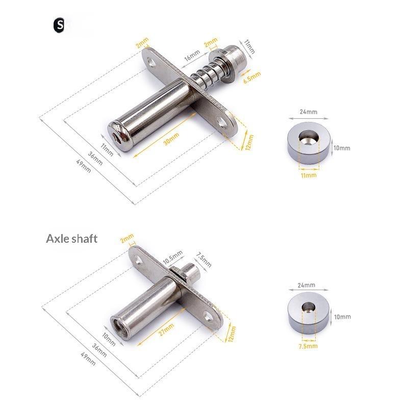 Adjustable Pivot Window Hinges Heavy-Duty Silent Rotation Mounting Hardware Anti-Rust Coating for Coastal Area Window Use