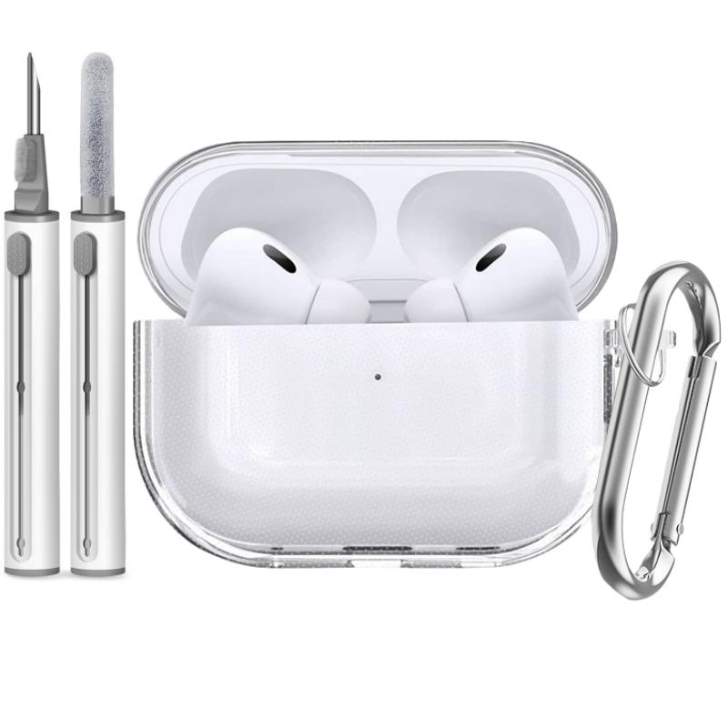 For Airpods Pro 3 Earphone Case with Cleaner Pen for Airpods Pro 3rd Generation Case Soft Transparent TPU Case for Airpods Pro 3 for Airpods Pro 3 прозрачный