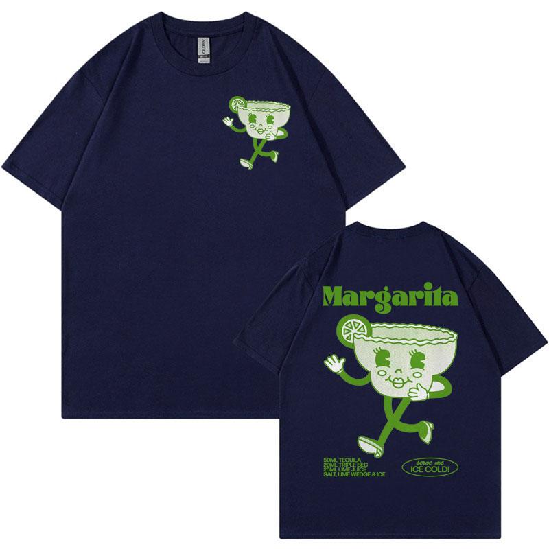 Margarita Meme T Shirt Funny Cocktail Unisex Retro Cartoon Aesthetic Tshirts Men 100 Cotton Oversized Short Sleeve Tshirt Y2k