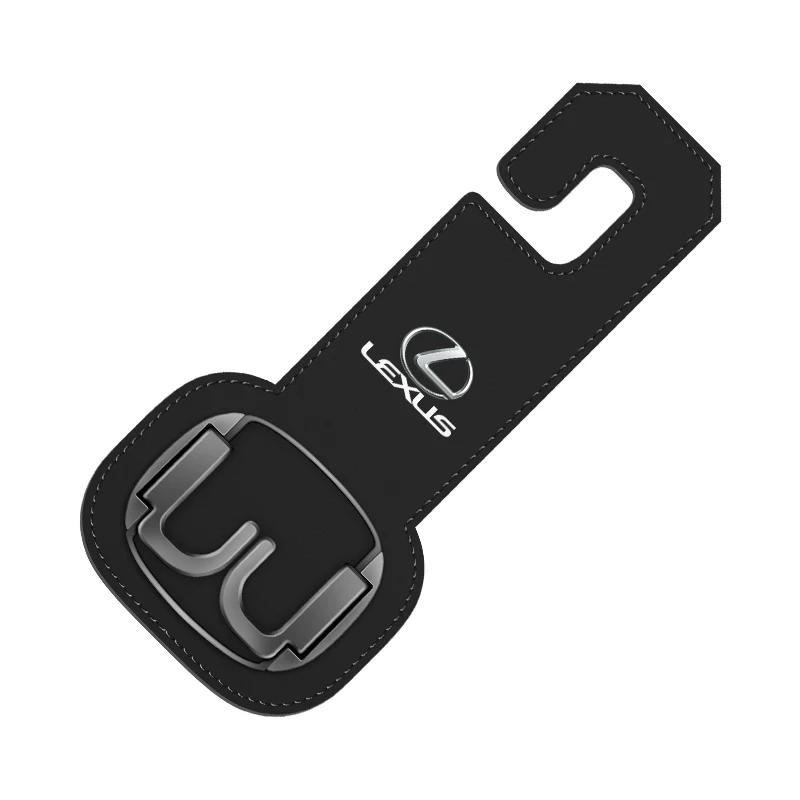 

Car Headrest Hook Premium Suede Rear Seat Hanging Dual Hook For Lexus GS IS LS500h ES260 ES300h RX350h NX260 UX260 LM LC RZ450e