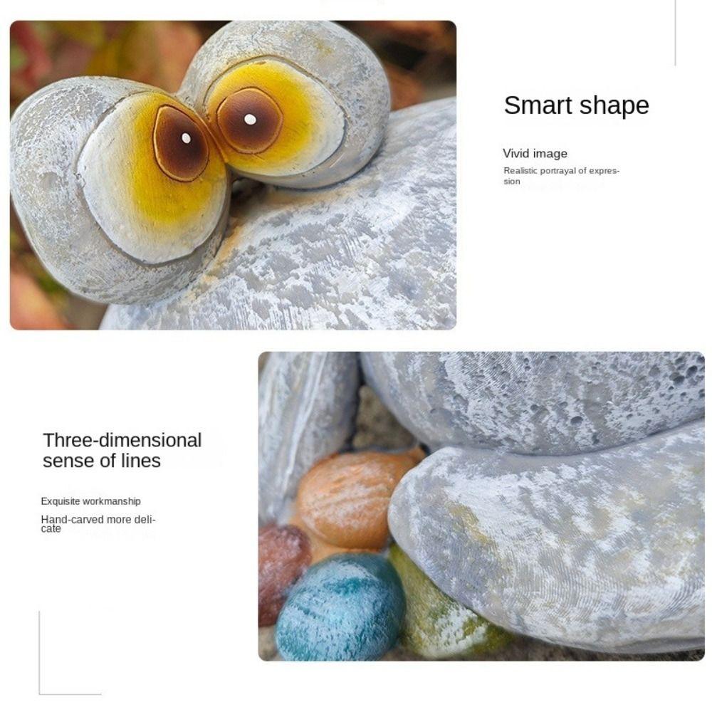 Cartoon Frog Statue Cute Garden Ornament Garden Decoration Animal Sculpture Children