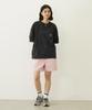 Milkfed Women's Casual Cut Out Logo Pocket Wide Short Sleeve Tee In Charcoal