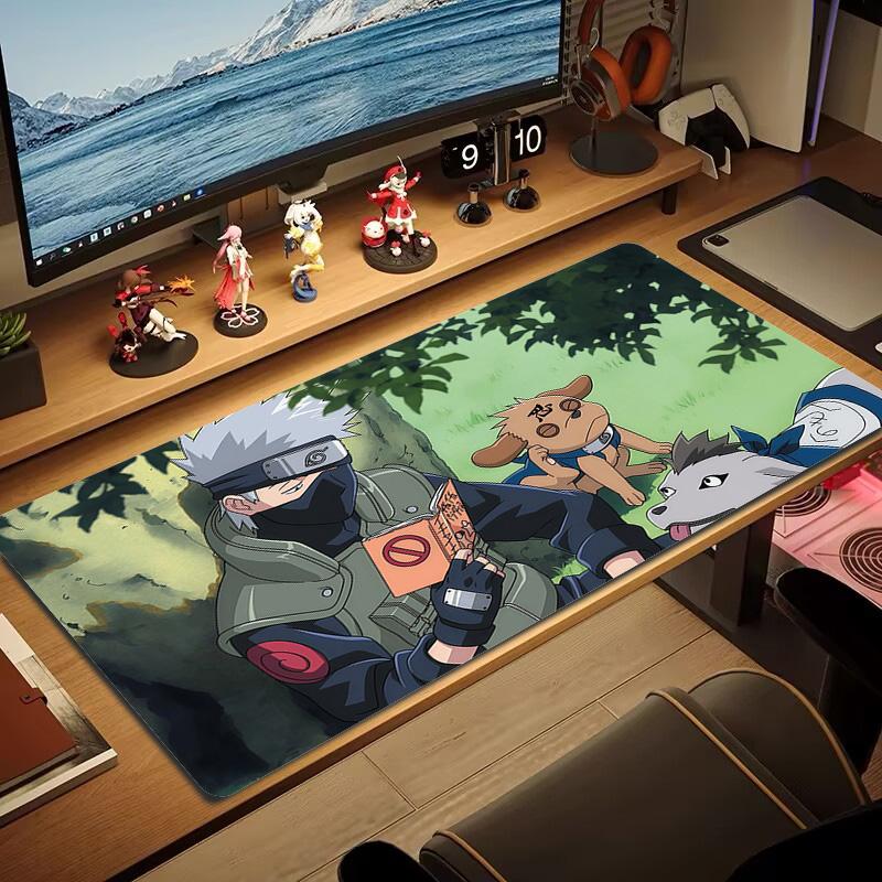 Kakashi Hatake Print  Cushion Non-slip Laptop Tablet Big Mousepad XXL Mat Mini PC Playmat With Lock edge