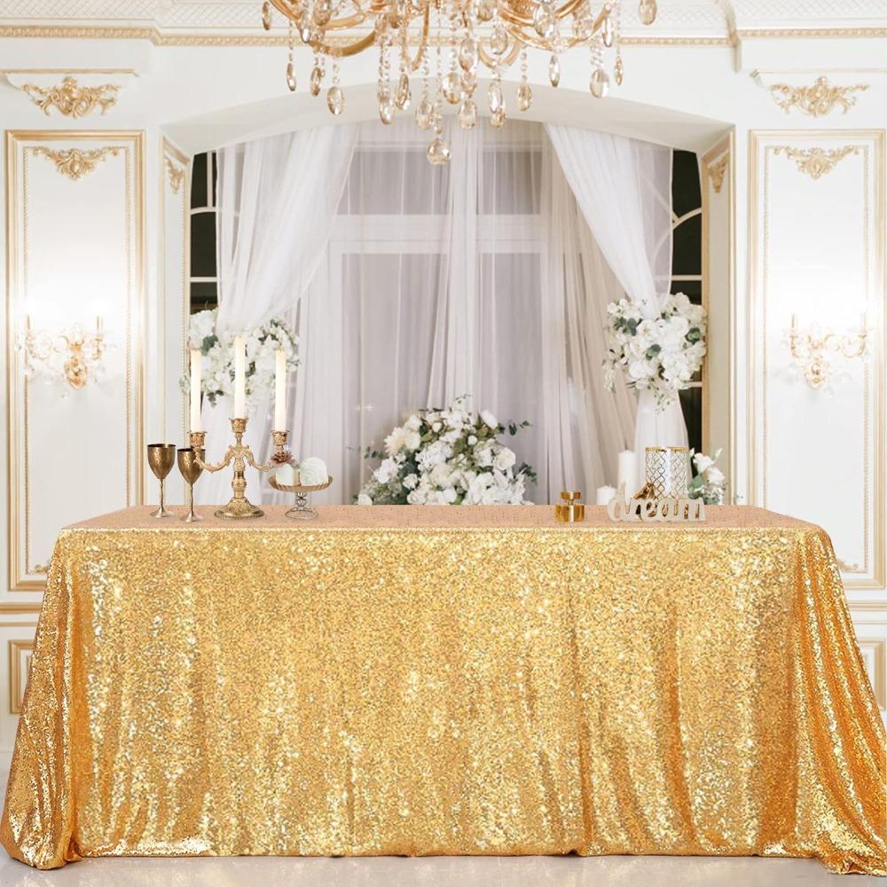 Sparkling Party Sequin Tablecloth Rectangular Table Decoration Creative Table Linen Hotel