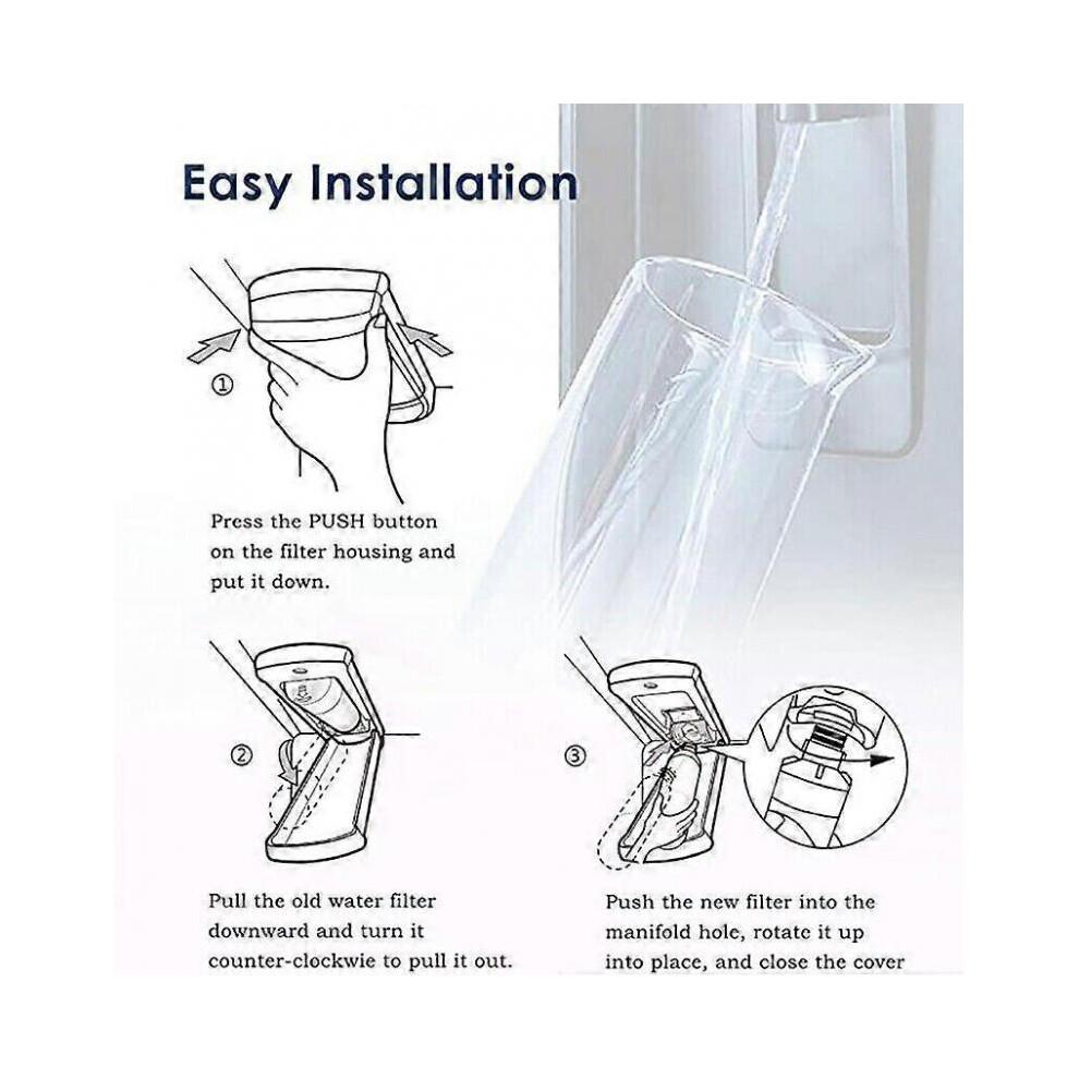 Paquete de 4 LT1000P ADQ747935 Repuesto Original de Filtro de Agua para Refrigerador