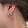 Irregular Wavy Pleated Earrings for Women Retro Trendy Copper Metal Earrings Design Simple Temperament Senior Fashion Jewelry