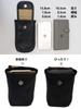 [Kaban Souko] Genuine Leather Smartphone Pouch/Case with Carabiner, Belt Attachment, iPhone Plus/X, Made in Japan, Black