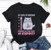 Short Sleeve Clothing Women T Shirt Tops Cat Cartoon Graphic Tee TShirts Cotton Women Clothes Harajuku Graphic T Shirts