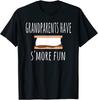 Fashion T Shirts Jiujing Grandparents Have More Matching Family Camping Men T-Shirt Customized Men T-Shirt Button Closure