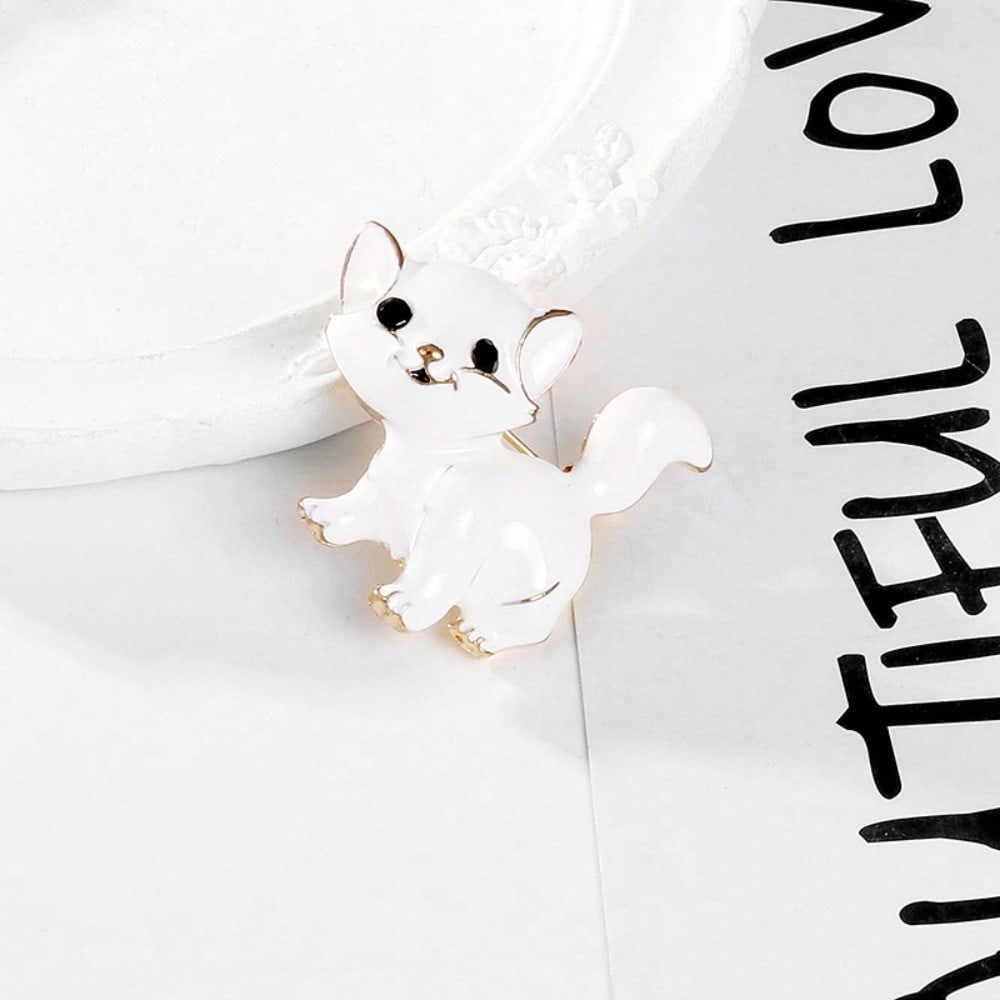 Fashion Cat Animal Brooch Men Women Coat Scarf Badge Accessories Popular Party Pin Buckle Gift
