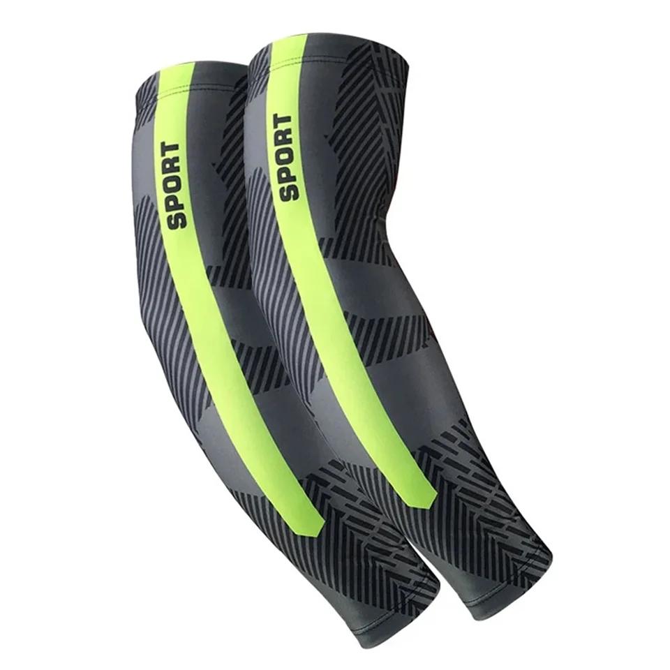 1 par solskydd för armen utomhussporter fiskeutflykt svettabsorberande isärm cykling isilke manschett män kvinnor