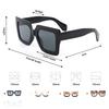2025 Trendy Oversized Square Frame Sunglasses: Gradient Lenses for Men & Women - European & American Street Style