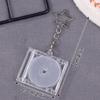 Blank Album Mini Cd Case Keychain Cd Player Keyring Peripheral Commemorative Album Key Holder For Diy Backpack Pendant