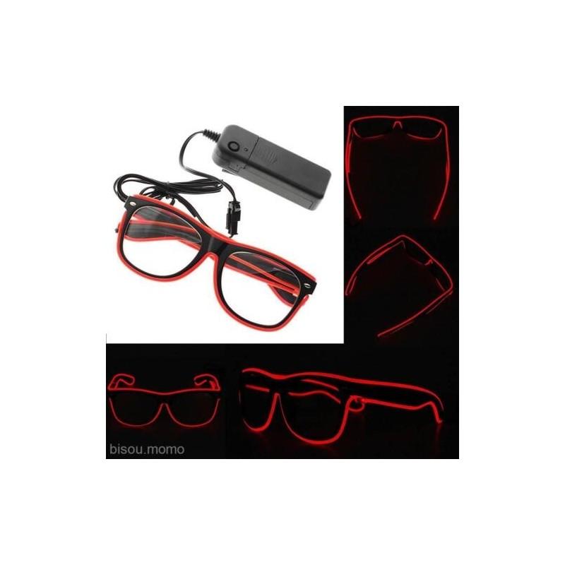 Premium Quality Led El Wire Glasses Light Up Glow Sunglasses For Dj Nightclub Parties