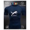 Men's Short Sleeve Compression T-Shirt Breathable Elastic Strength/Motivational Style Training Top