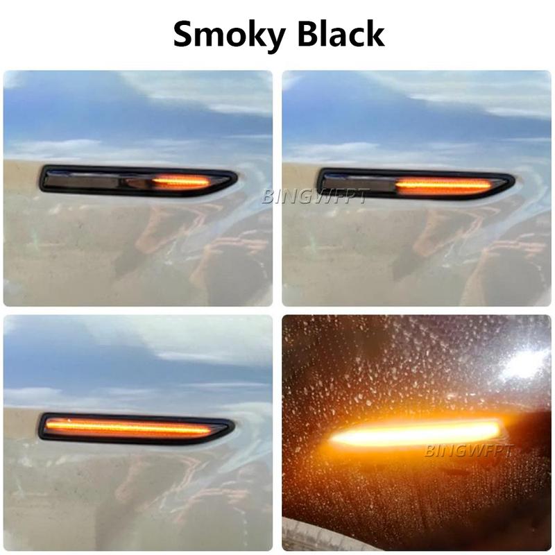 1Pair Dynamic Led Turn Signals Side marker light Lamp For Ford Mondeo Mk4 Hatchback Saloon Estate (BA7) 2007-2015