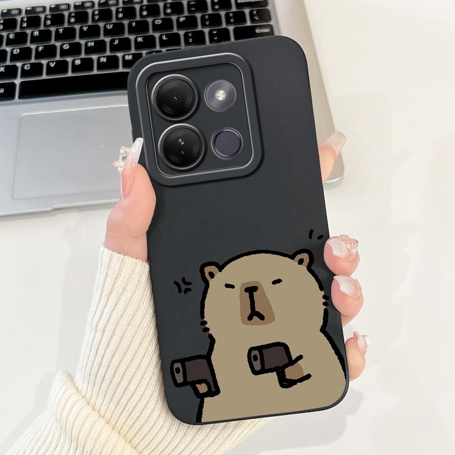 For Infinix Smart 7 HD Case X6516 Cute Funny Cartoon Cover Soft TPU Phone Case For Infinix Smart 7 Plus Smart7 X6515 Fundas Capa