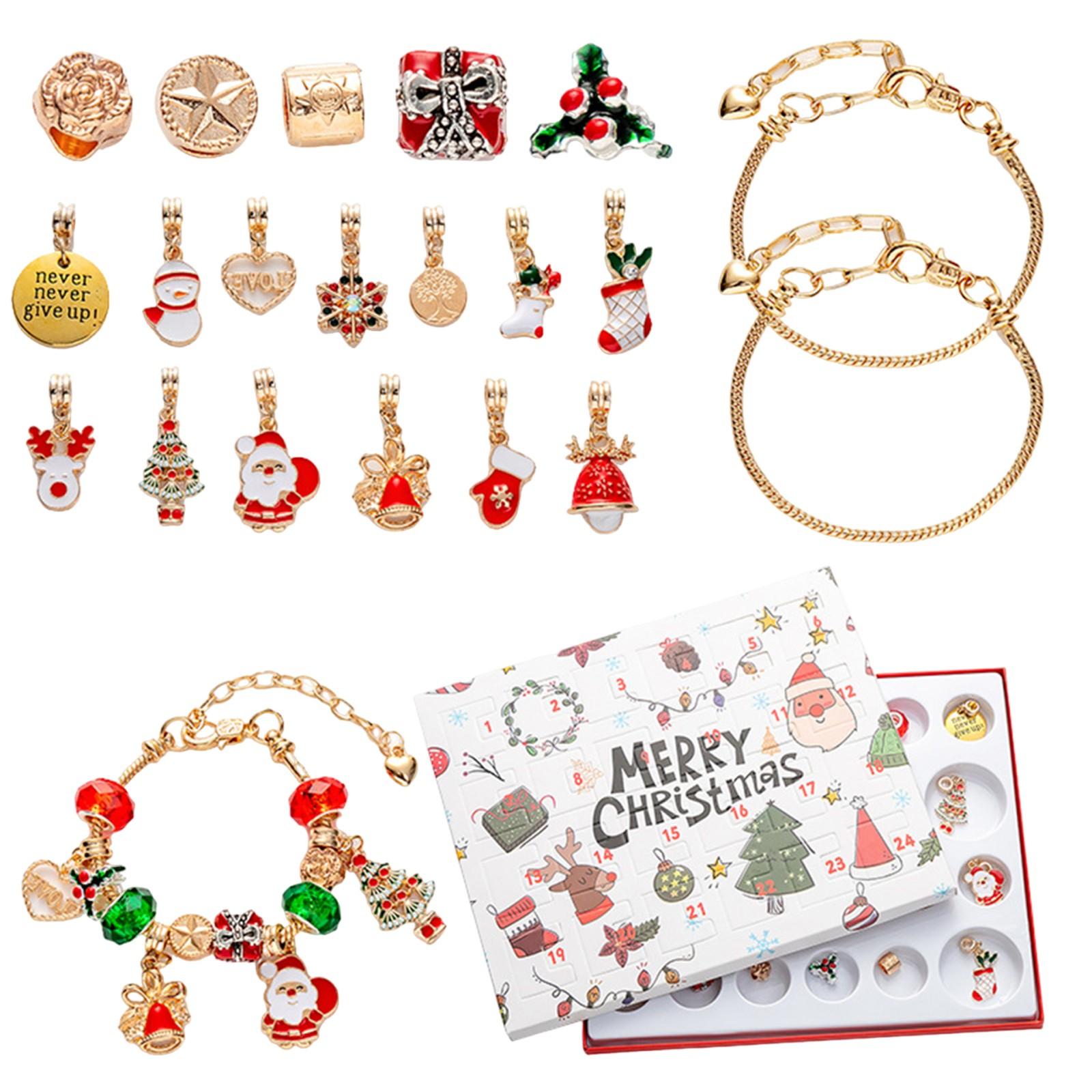 

The 24-grid Calendar Arrival Series Of Bracelet Accessories Christmas Surprise Blind-box One Size