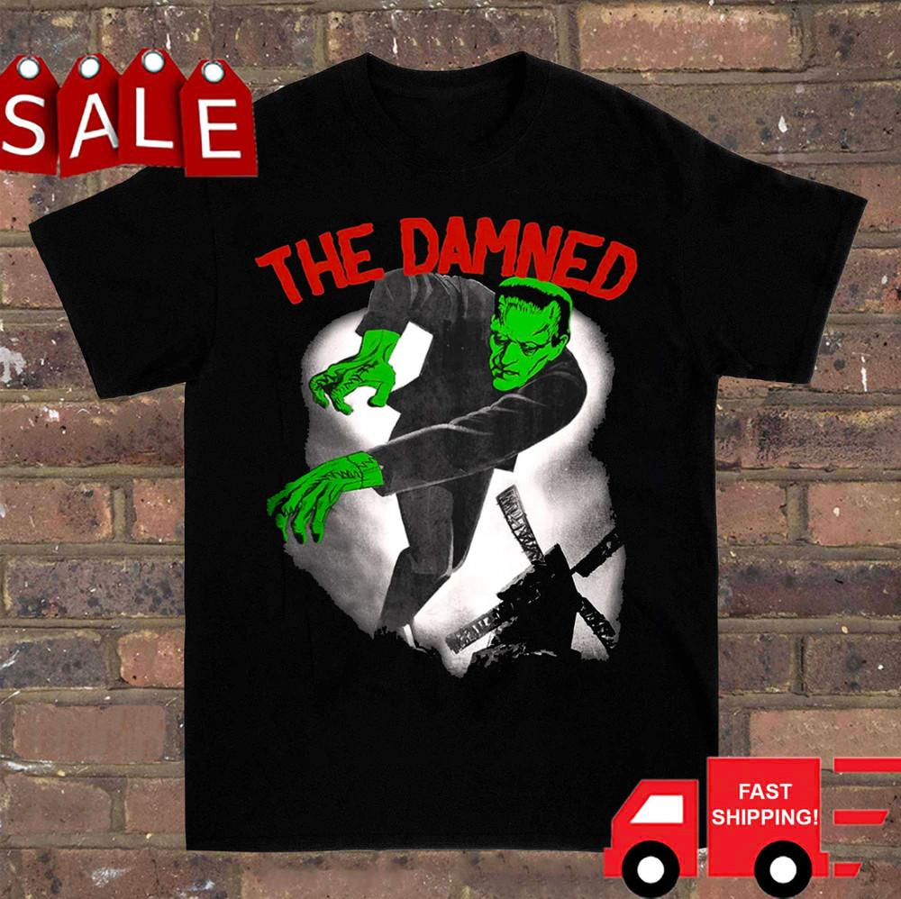 

Retro Run Frank The Damned Shirt Short Sleeve Black Unisex Men S-5XL 1J0087 Unisex T-Shirt XXXL