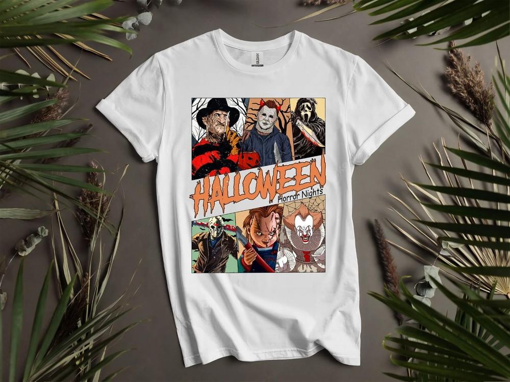 

Halloween Horror Nights Poster T-shirt T shirt Men Women Unisex Tshirt K965 3XL