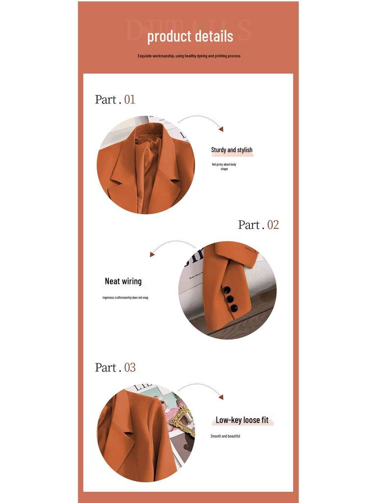 2026 Women's Spring & Autumn Workplace Suit Jacket - Fashionable, Elegant Style