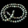 Strand of 54 Round Beads 6mm 6 Mm In Spotted African Turquoise