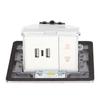 Floor Electrical Outlet Pop Up Damping Desktop Socket TYPEC Dual USB Interface US Standard