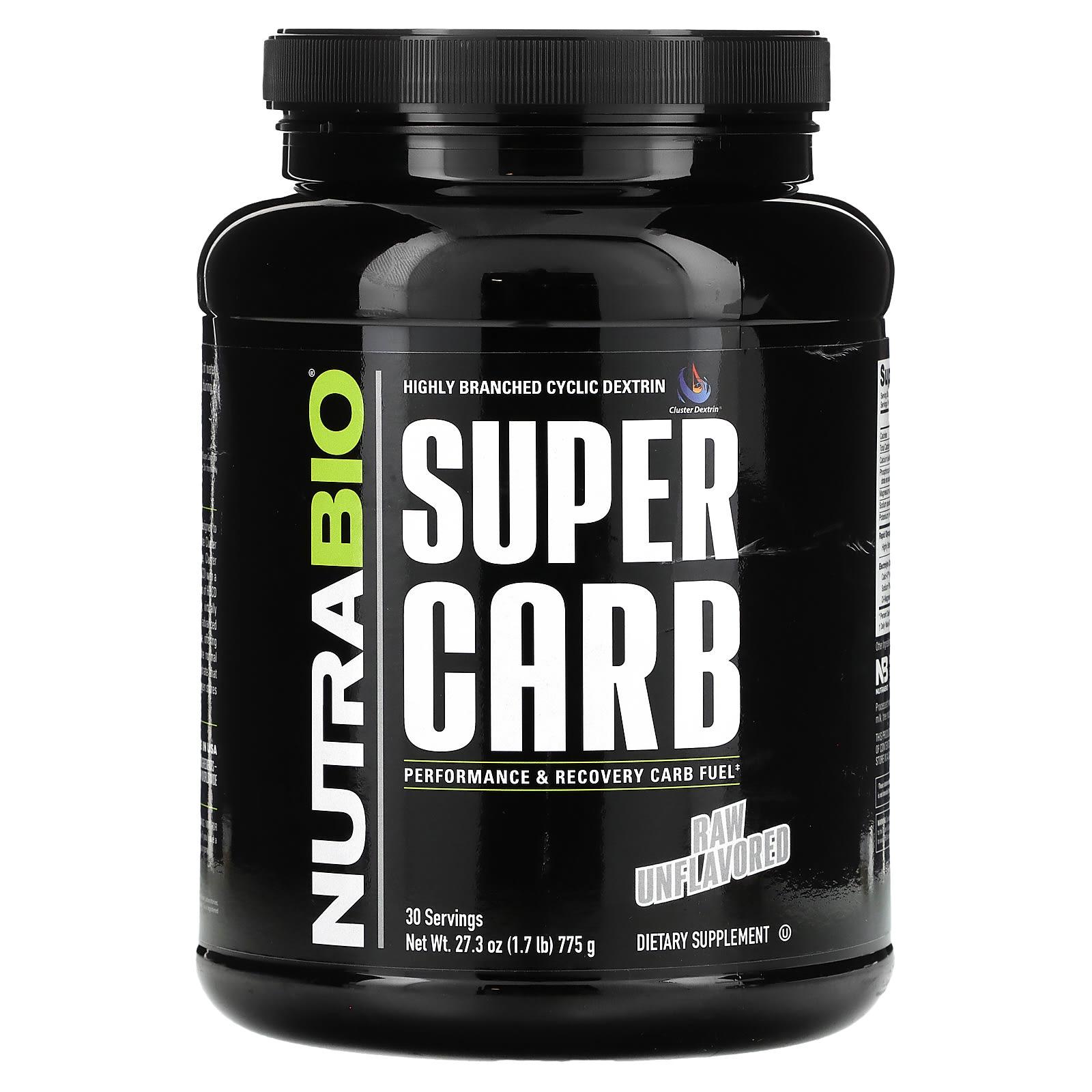 

NutraBio, Super Carb, Unflavored, 1.7 lb (775 g)