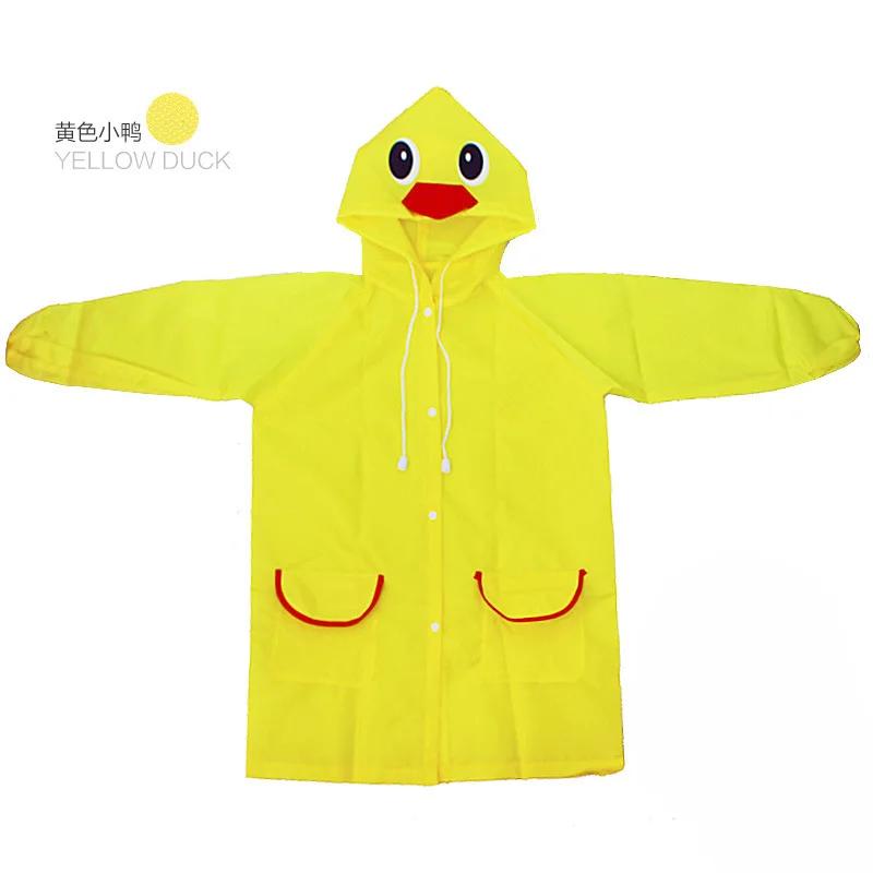 1pc Cute Cartoon Animal Kids Rain Coat Children Raincoat Rainwear Boys Girls Waterproof Raincoat Student Poncho Rainsuit