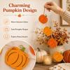 Halloween Pumpkin Garland Thanksgiving Double Layer Wreath Hanging Decor