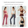 Fixed Cup with Chest Pad Summer Yoga Vest Exercise Strap Backless Bra Running Exercise Underwear Cycling Tops